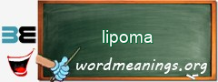 WordMeaning blackboard for lipoma